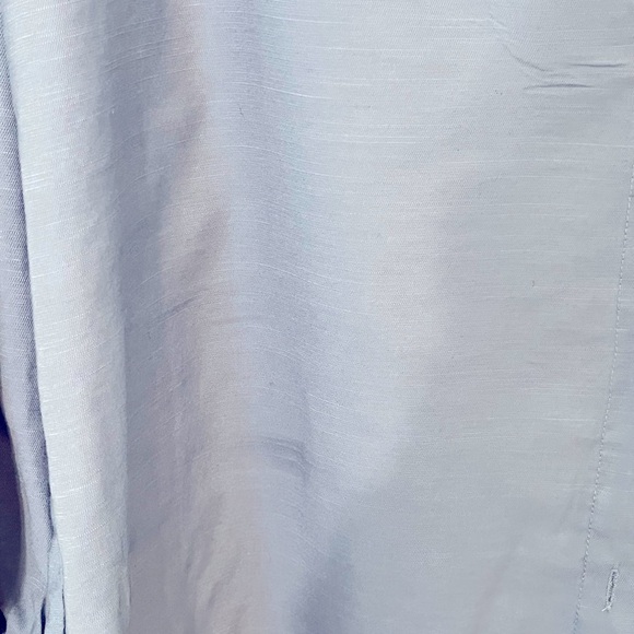 Women size XL Blue long sleeve button up loose fitting shirt. Gently used. - Picture 5 of 15